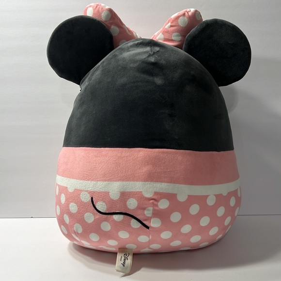 Minnie Mouse Pink & Gray w/ White polka Dots Original SqiushMallow Super Soft - Picture 5 of 11